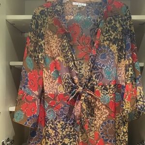 CABI sheer top size Large